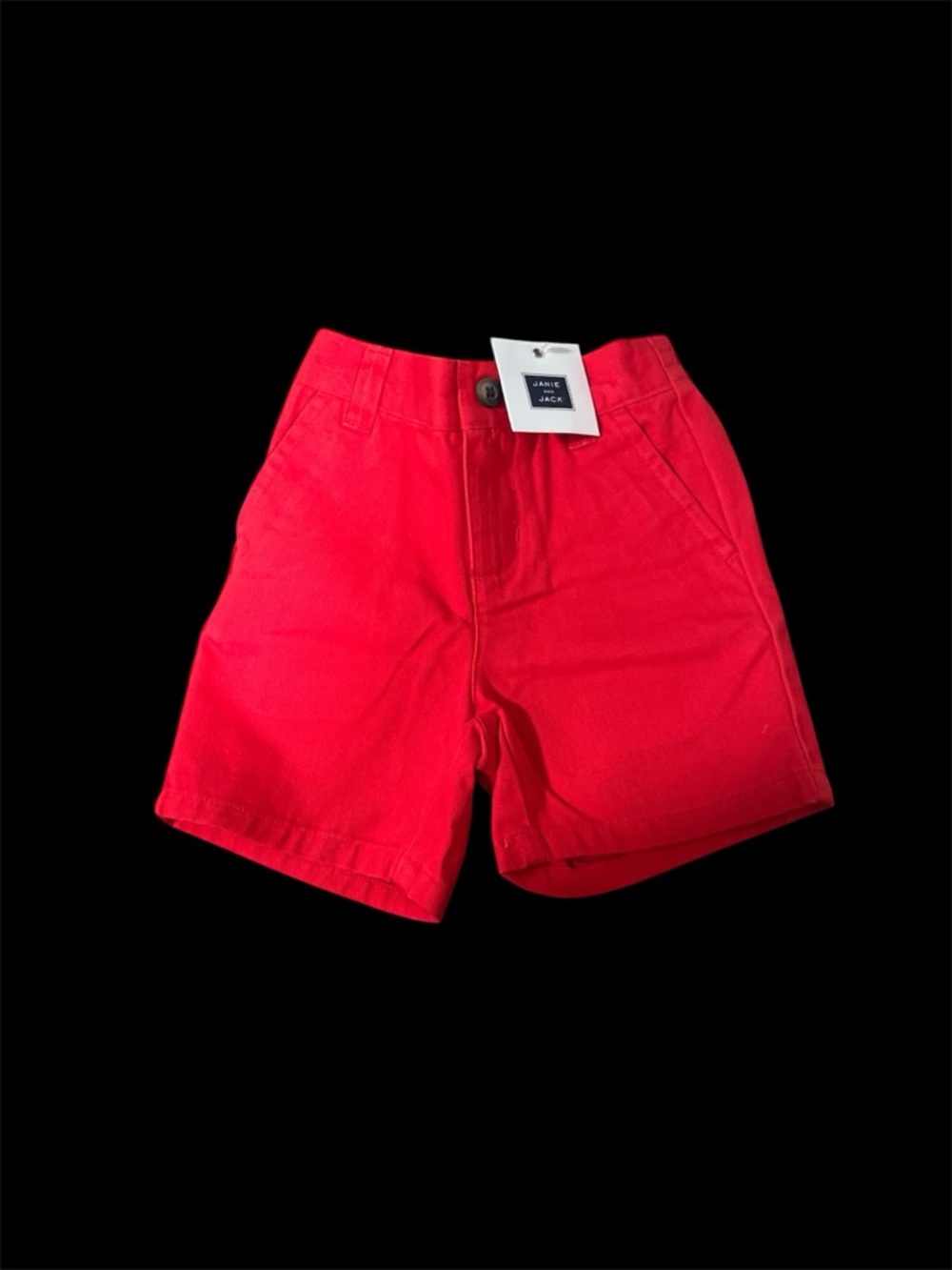 Janie and Jack Bright Red Casual Shorts NWT size 12-18 months